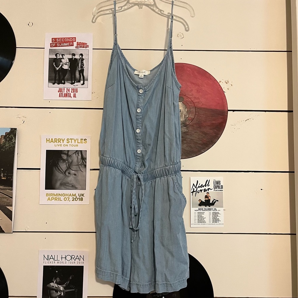 cute blue romper